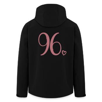 Süße Nummer 96, 96 Jahre alt, Geschenk zum 96. Geburtstag - Recycelte Männer Softshell-Jacke von Stanley/Stella - Schwarz - Hinten - AI Model Male 185 light (185cm)