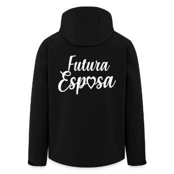 Futura Esposa Engagement Bridal Shower Wedding - Men’s Recycled Softshell Jacket by Stanley/Stella - black - Back - AI Model Male 185 light (185cm)