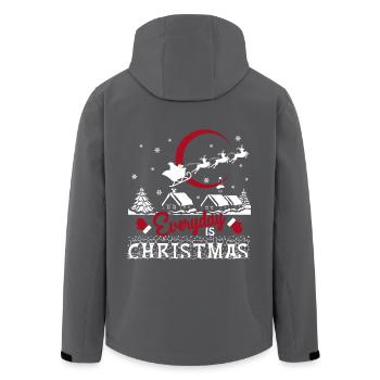 Christmas Everyday Is Christmas - Men’s Recycled Softshell Jacket by Stanley/Stella - black - Back - AI Model Male 185 light (185cm)