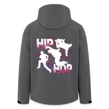 Awesome Hip Hop Dance - Men’s Recycled Softshell Jacket by Stanley/Stella - black - Back - AI Model Male 185 light (185cm)