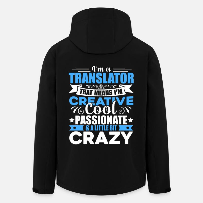 Traductrice Je suis traductrice - Veste softshell homme en polyester recyclé Stanley/Stella - noir