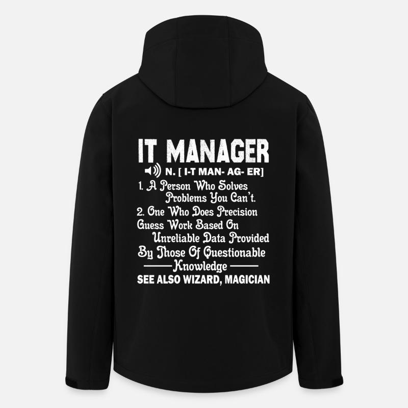 IT Manager IT Manager Definition - Recycelte Männer Softshell-Jacke von Stanley/Stella - Schwarz