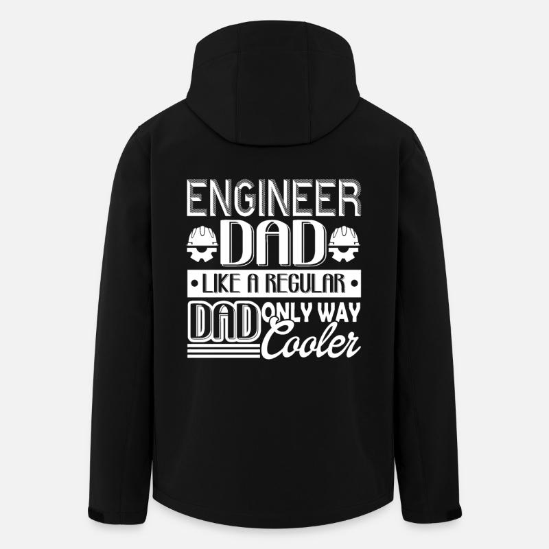 Ingénieur Ingénieur Papa - Veste softshell homme en polyester recyclé Stanley/Stella - noir
