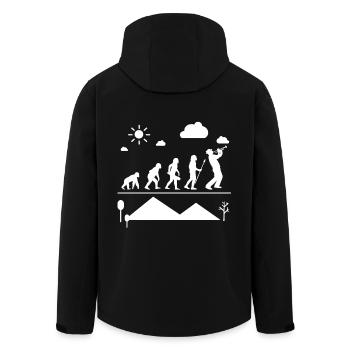Trompette Trompette Evolution - Veste softshell homme en polyester recyclé Stanley/Stella - noir - Dos - AI Model Male 185 light (185cm)
