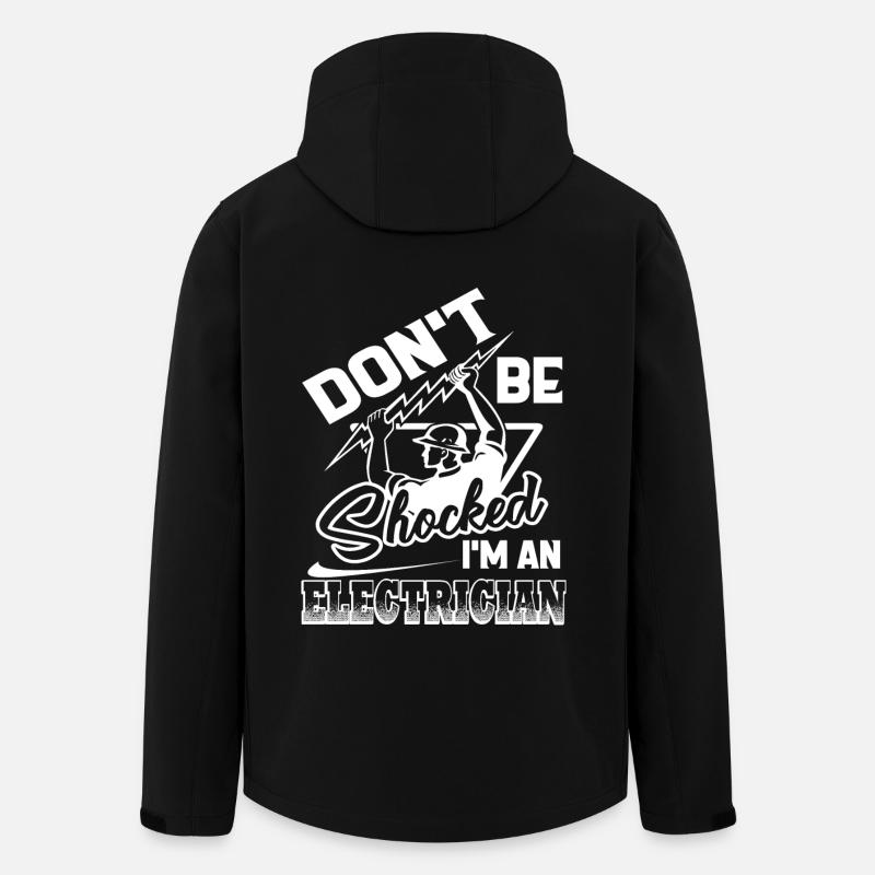 Elektriker Ich bin Elektriker - Recycelte Männer Softshell-Jacke von Stanley/Stella - Schwarz