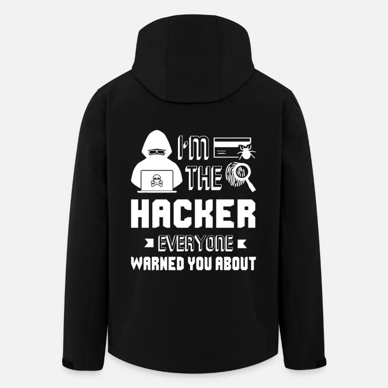 Hacker I'm The Hacker - Veste softshell homme en polyester recyclé Stanley/Stella - noir