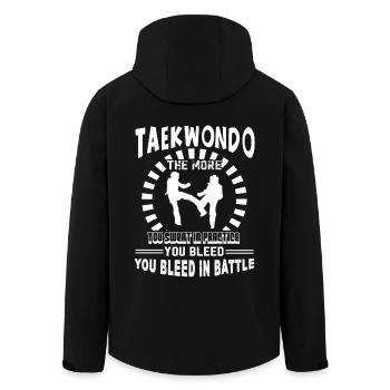 Taekwondo More Sweat In Practice Taekwondo - Men’s Recycled Softshell Jacket by Stanley/Stella - black - Back - AI Model Male 185 light (185cm)
