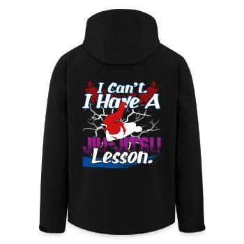 I Can't I Have A Jiu Jitsu Lesson - Men’s Recycled Softshell Jacket by Stanley/Stella - black - Back - AI Model Male 185 light (185cm)