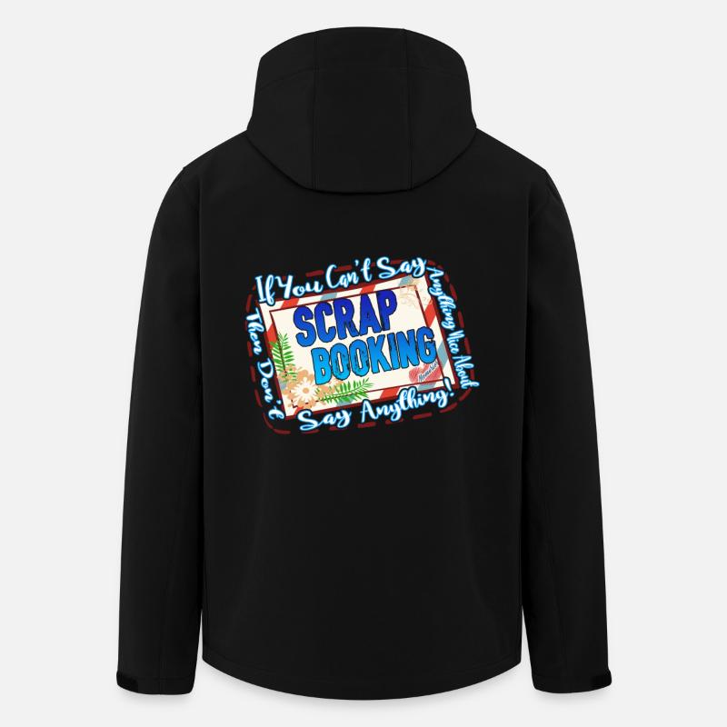 I Love Scrapbooking - Men’s Recycled Softshell Jacket by Stanley/Stella - black