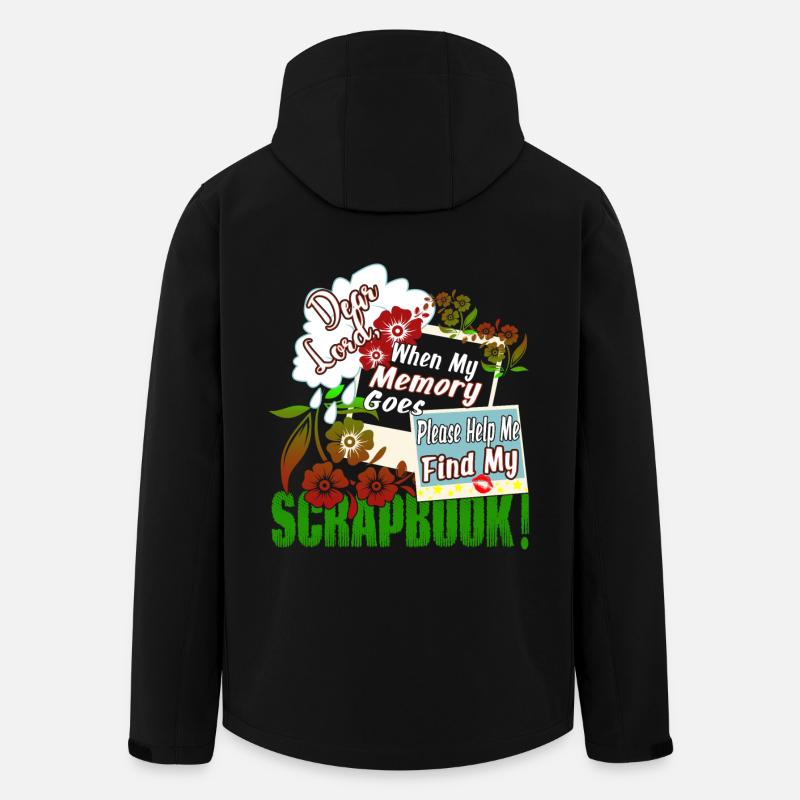 Scrapbooking Find My Scrapbook - Men’s Recycled Softshell Jacket by Stanley/Stella - black