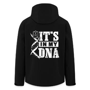 Nurse It's In My DNA - Men’s Recycled Softshell Jacket by Stanley/Stella - black - Back - AI Model Male 185 light (185cm)