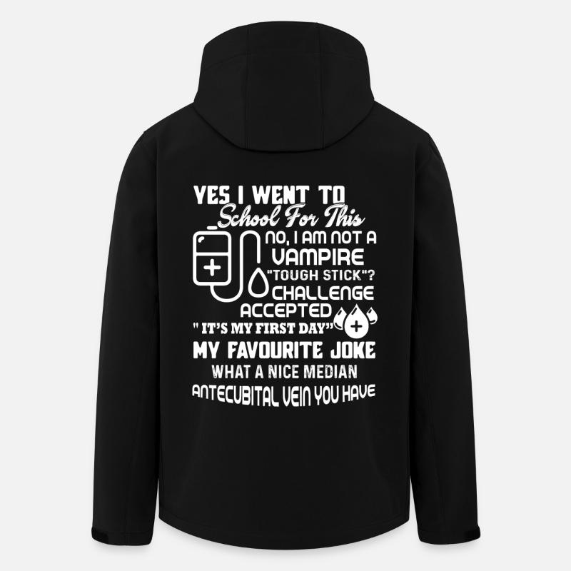 Phlebotomist Not A Vampire - Men’s Recycled Softshell Jacket by Stanley/Stella - black