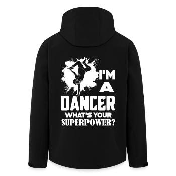 Dancer I am A Dancer What's Your Superpower - Men’s Recycled Softshell Jacket by Stanley/Stella - black - Back - AI Model Male 185 light (185cm)