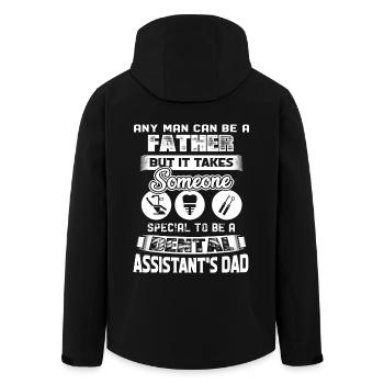 It Takes Someone Special To Be A Dental Assistant - Men’s Recycled Softshell Jacket by Stanley/Stella - black - Back - AI Model Male 185 light (185cm)