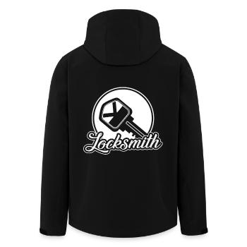 Proud To Be A Locksmith - Men’s Recycled Softshell Jacket by Stanley/Stella - black - Back - AI Model Male 185 light (185cm)