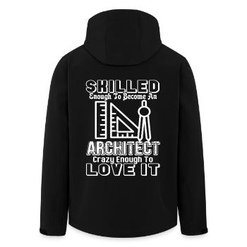 Architect Skilled Enough To Become An Architect - Men’s Recycled Softshell Jacket by Stanley/Stella - black - Back - AI Model Male 185 light (185cm)