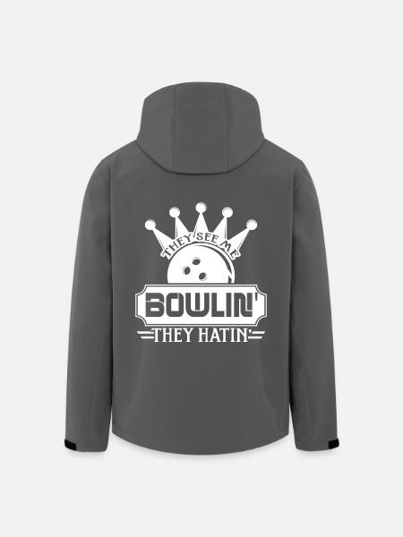 Bowlin They Hatin Bowling - Men’s Recycled Softshell Jacket by Stanley/Stella - black