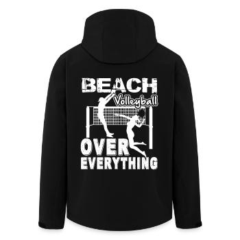 Beach Volleyball Beach Volleyball Over Everything - Men’s Recycled Softshell Jacket by Stanley/Stella - black - Back - AI Model Male 185 light (185cm)