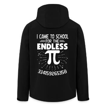 Pi Day Came To School For Endless Pi - Men’s Recycled Softshell Jacket by Stanley/Stella - black - Back - AI Model Male 185 light (185cm)