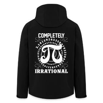 Pi Day Pi Completely Irrational - Men’s Recycled Softshell Jacket by Stanley/Stella - black - Back - AI Model Male 185 light (185cm)