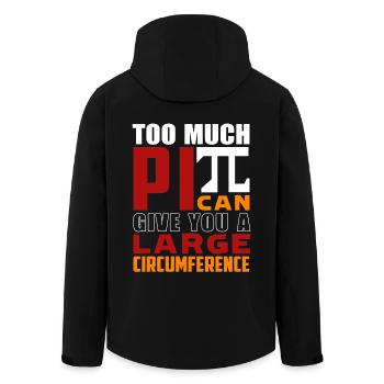 Pi Day Funny Pi Day March 14 - Men’s Recycled Softshell Jacket by Stanley/Stella - black - Back - AI Model Male 185 light (185cm)