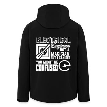 I am An Electrical Engineer Not A Magician - Men’s Recycled Softshell Jacket by Stanley/Stella - black - Back - AI Model Male 185 light (185cm)