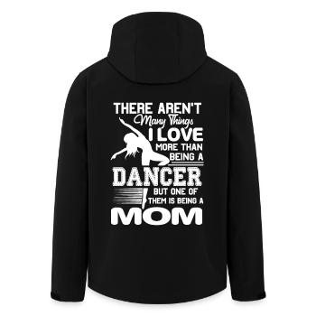 Dancer Love Being Dancer Mom - Men’s Recycled Softshell Jacket by Stanley/Stella - black - Back - AI Model Male 185 light (185cm)