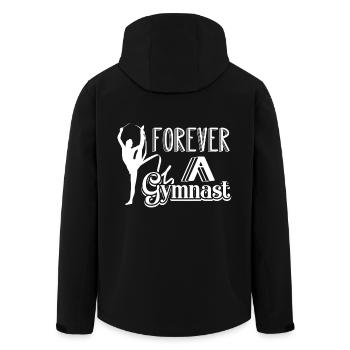 Gymnast Forever A Gymnast - Men’s Recycled Softshell Jacket by Stanley/Stella - black - Back - AI Model Male 185 light (185cm)