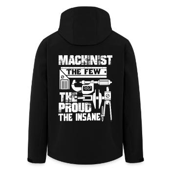 Machinist Machinist The Few The Proud The Insane - Men’s Recycled Softshell Jacket by Stanley/Stella - black - Back - AI Model Male 185 light (185cm)