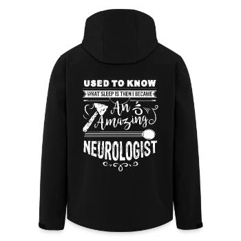 Neurologist Amazing Neurologist - Men’s Recycled Softshell Jacket by Stanley/Stella - black - Back - AI Model Male 185 light (185cm)