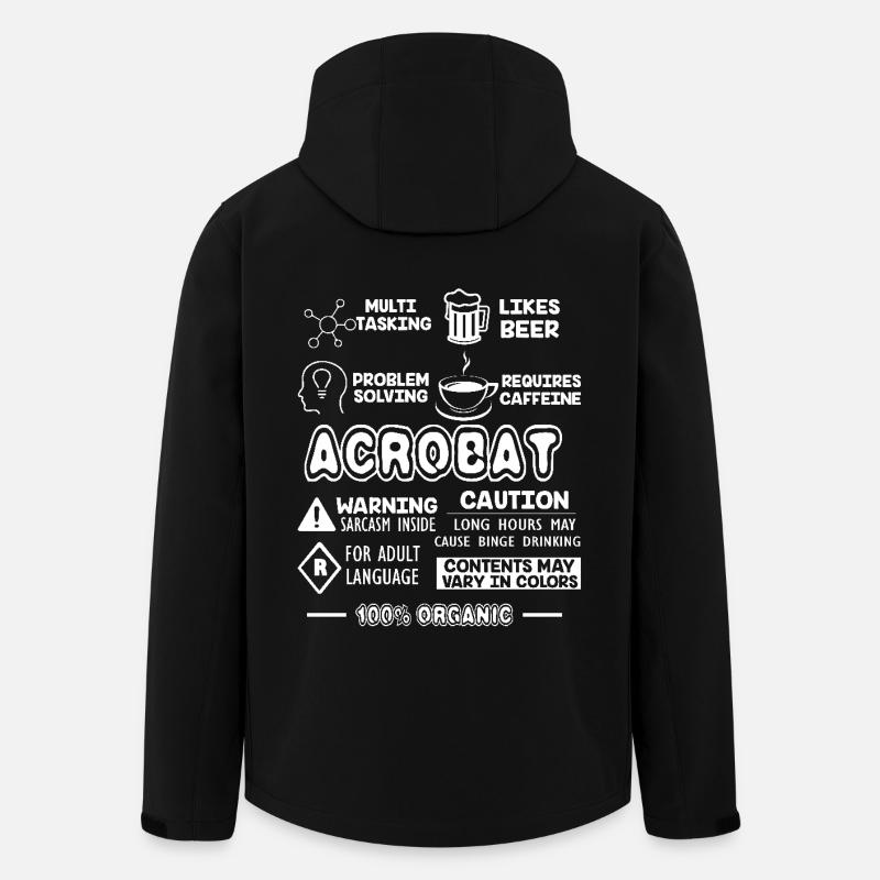 Acrobat Acrobat Job - Men’s Recycled Softshell Jacket by Stanley/Stella - black