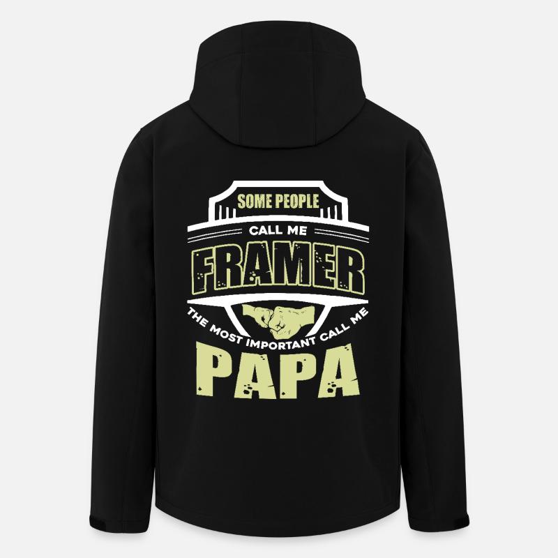 Framer Framer Papa - Men’s Recycled Softshell Jacket by Stanley/Stella - black