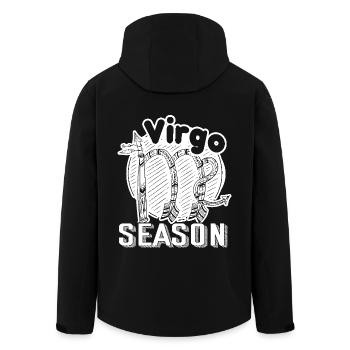 Virgo Season Funny Horoscope - Men’s Recycled Softshell Jacket by Stanley/Stella - black - Back - AI Model Male 185 light (185cm)