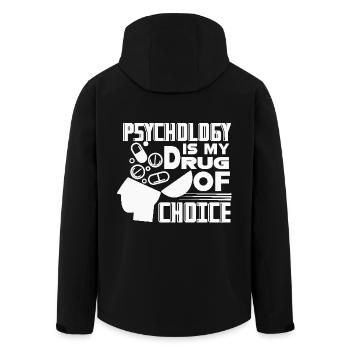 Psychologist Psychology Is My Drug Of Choice - Men’s Recycled Softshell Jacket by Stanley/Stella - black - Back - AI Model Male 185 light (185cm)