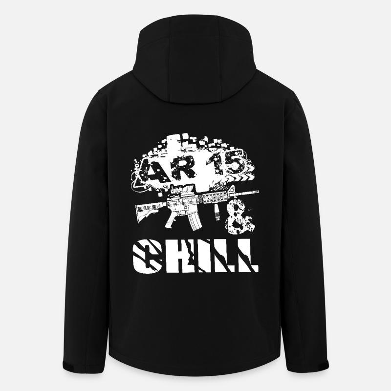 AR 15 Chill - Men’s Recycled Softshell Jacket by Stanley/Stella - black