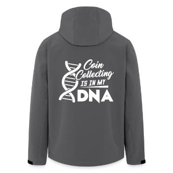 Coin Collecting Is In My DNA - Men’s Recycled Softshell Jacket by Stanley/Stella - black - Back - AI Model Male 185 light (185cm)