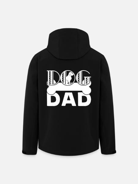Father's Day Dog Dad - Men’s Recycled Softshell Jacket by Stanley/Stella - black