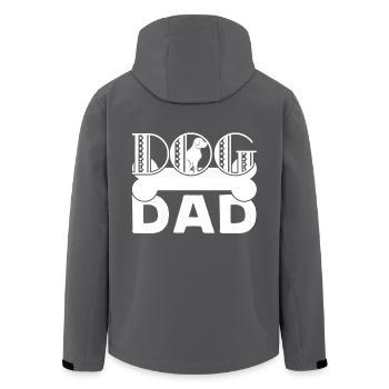 Father's Day Dog Dad - Men’s Recycled Softshell Jacket by Stanley/Stella - anthracite - Back - AI Model Male 185 light (185cm)