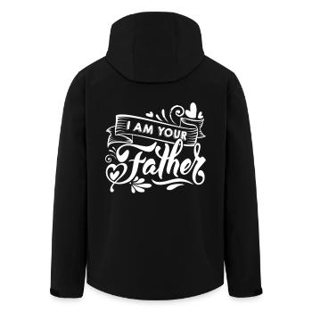 Father's Day I Am Your Father - Men’s Recycled Softshell Jacket by Stanley/Stella - black - Back - AI Model Male 185 light (185cm)