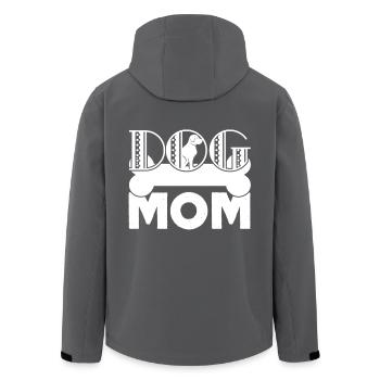 Mother's Day Dog Mom - Men’s Recycled Softshell Jacket by Stanley/Stella - anthracite - Back - AI Model Male 185 light (185cm)