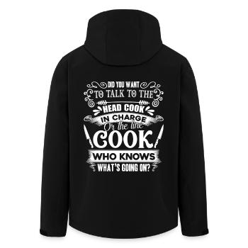 Cook I am An Awesome Cook - Men’s Recycled Softshell Jacket by Stanley/Stella - black - Back - AI Model Male 185 light (185cm)