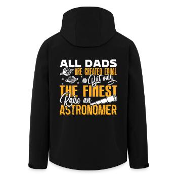 Awesome Astronomer Dad - Men’s Recycled Softshell Jacket by Stanley/Stella - black - Back - AI Model Male 185 light (185cm)