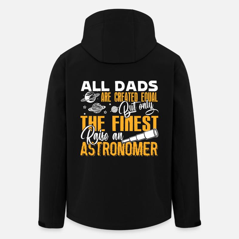 Awesome Astronomer Dad - Men’s Recycled Softshell Jacket by Stanley/Stella - black