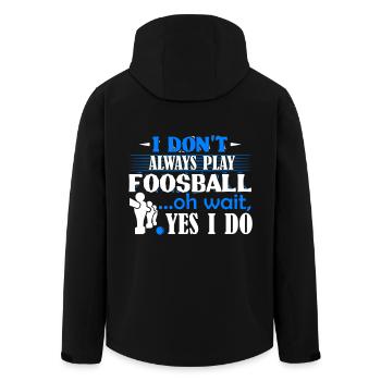 Foosball I Don't Always Foosball - Men’s Recycled Softshell Jacket by Stanley/Stella - black - Back - AI Model Male 185 light (185cm)