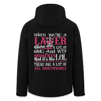 Lawyer When You are A Lawyer - Men’s Recycled Softshell Jacket by Stanley/Stella - black - Back - AI Model Male 185 light (185cm)