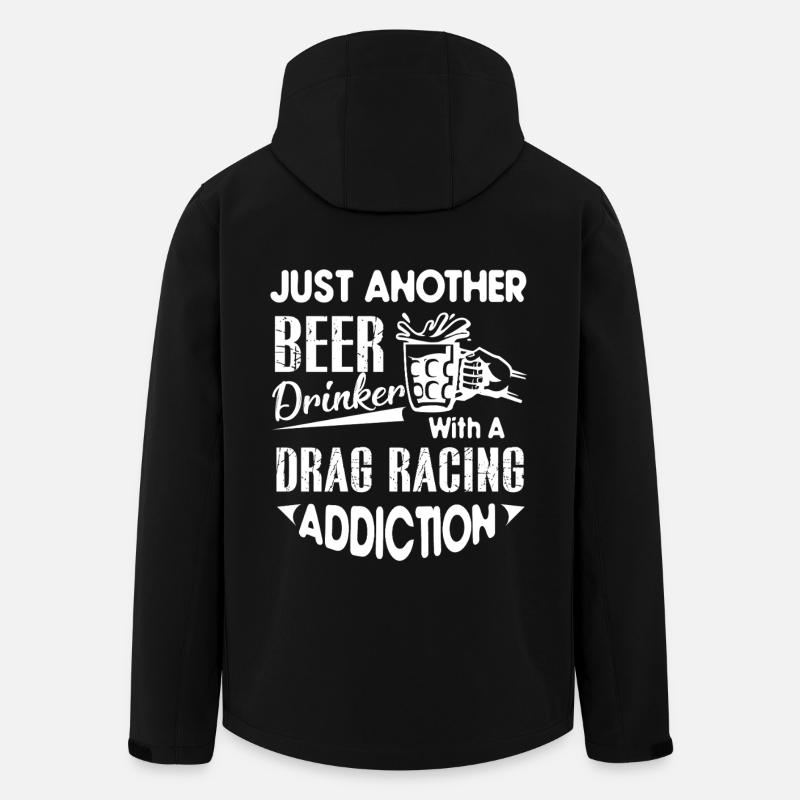 Drag Racing Drag Racing Addiction - Men’s Recycled Softshell Jacket by Stanley/Stella - black