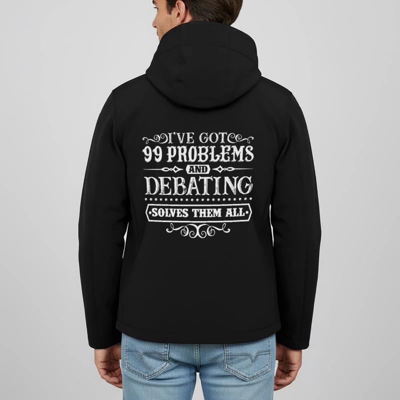 Debating Solves All Problems Men’s Recycled Softshell Jacket by Stanley/Stella