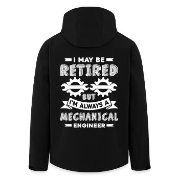 I am Always A Mechanical Engineer - Men’s Recycled Softshell Jacket by Stanley/Stella - black - Back - AI Model Male 185 light (185cm)