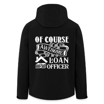Loan Officer Awesome Loan Officer - Men’s Recycled Softshell Jacket by Stanley/Stella - black - Back - AI Model Male 185 light (185cm)
