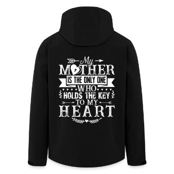 Mother's Day I Love My Mother - Men’s Recycled Softshell Jacket by Stanley/Stella - black - Back - AI Model Male 185 light (185cm)